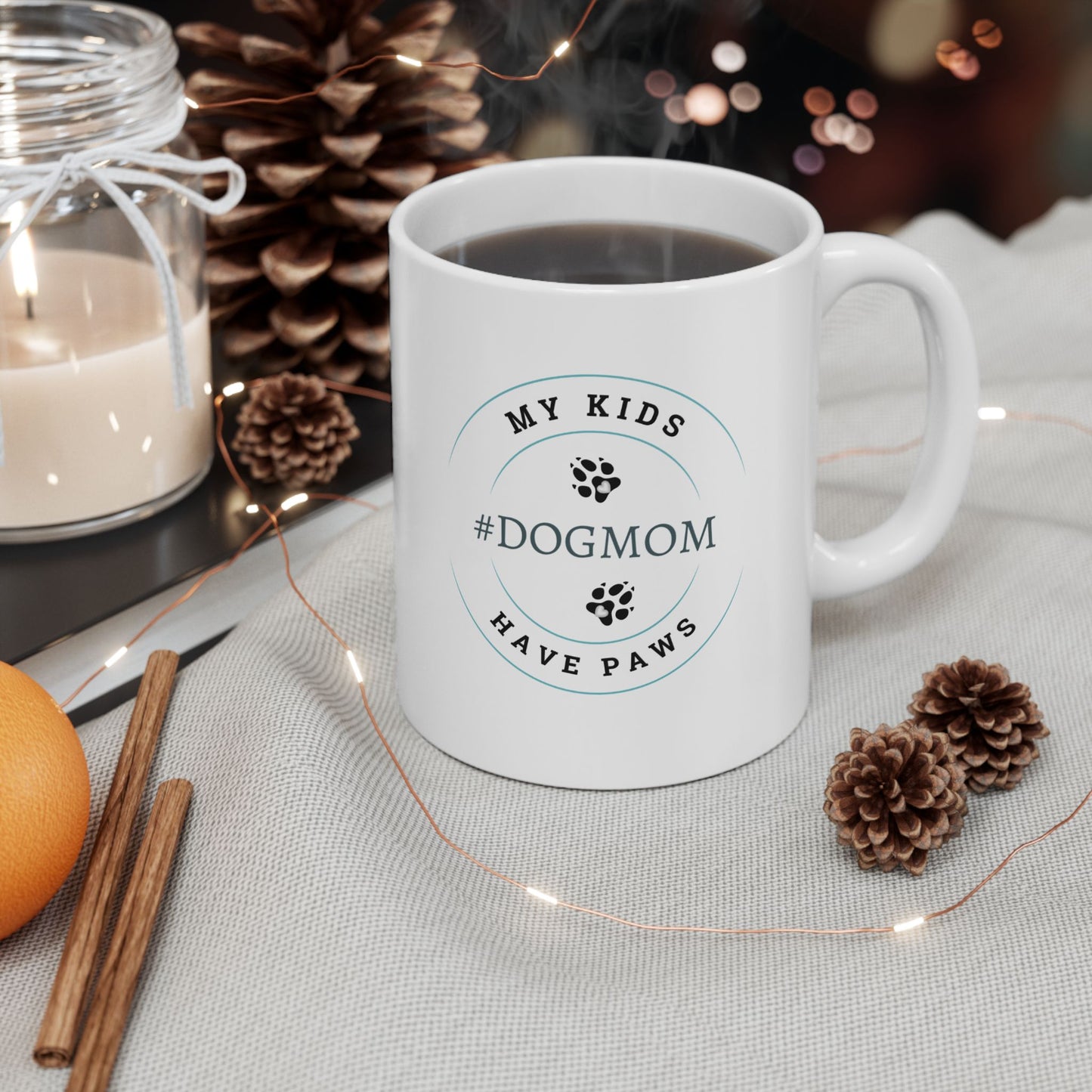 #Dogmom, 11oz Ceramic Mug