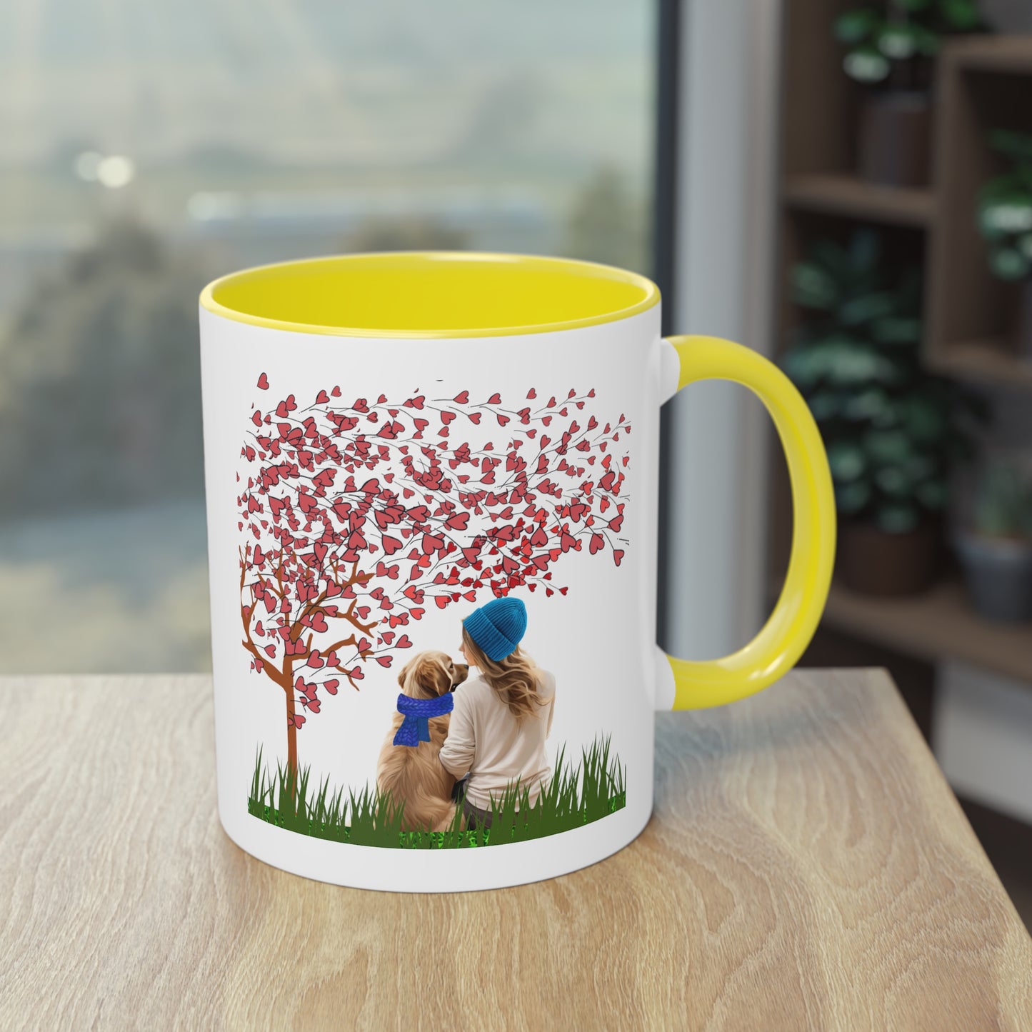 Life Is Better With A Dog Two-Tone Coffee Mug, 11oz | Gift For Dog Lovers, Valentine's Day