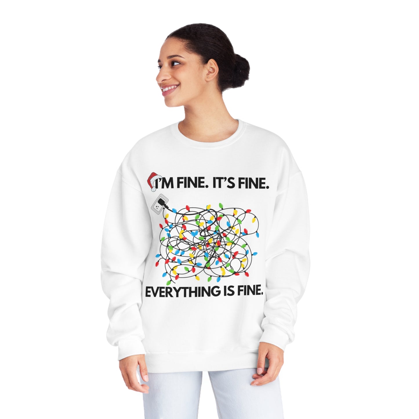 Fine Tangled Lights Ugly Christmas Sweater