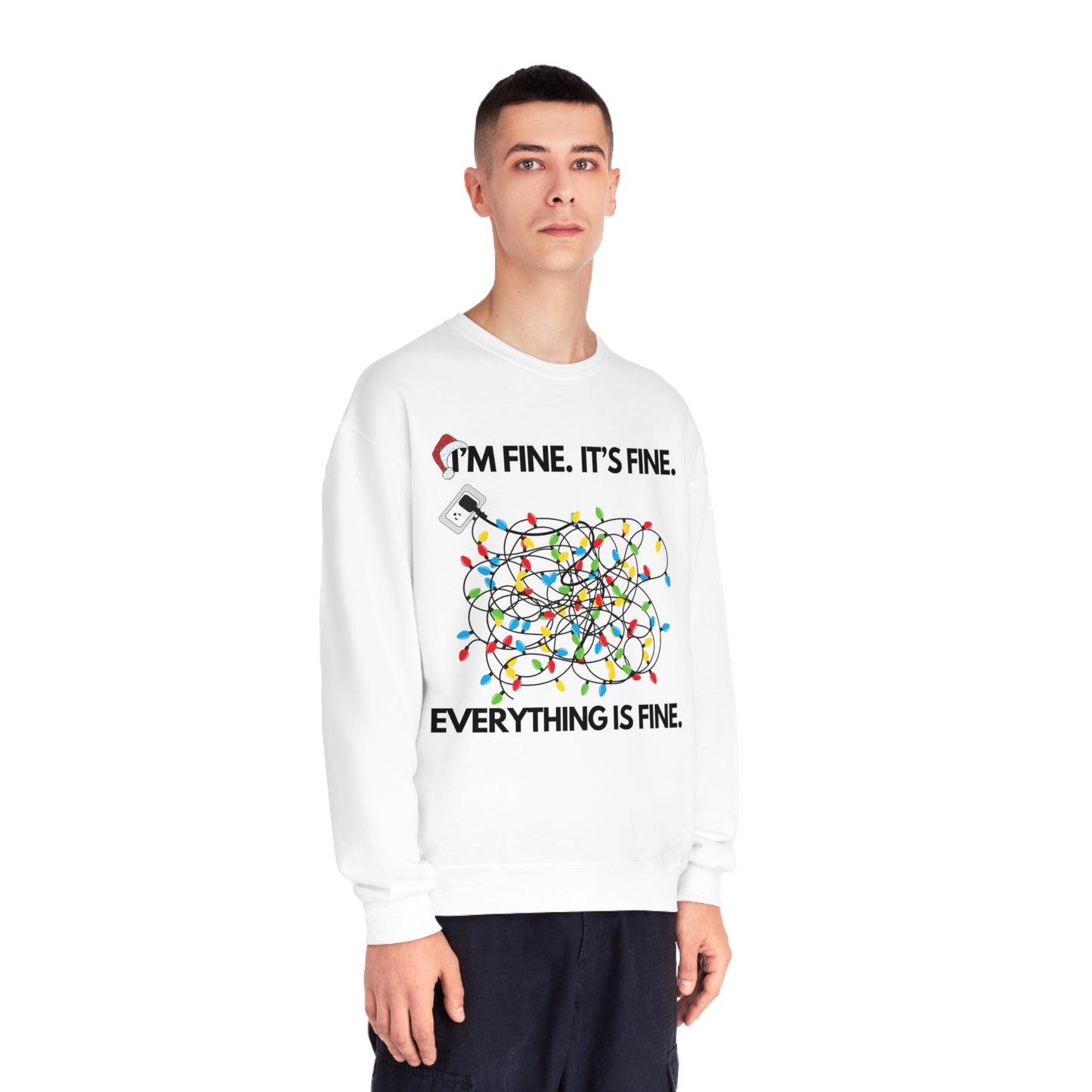 Fine Tangled Lights Ugly Christmas Sweater