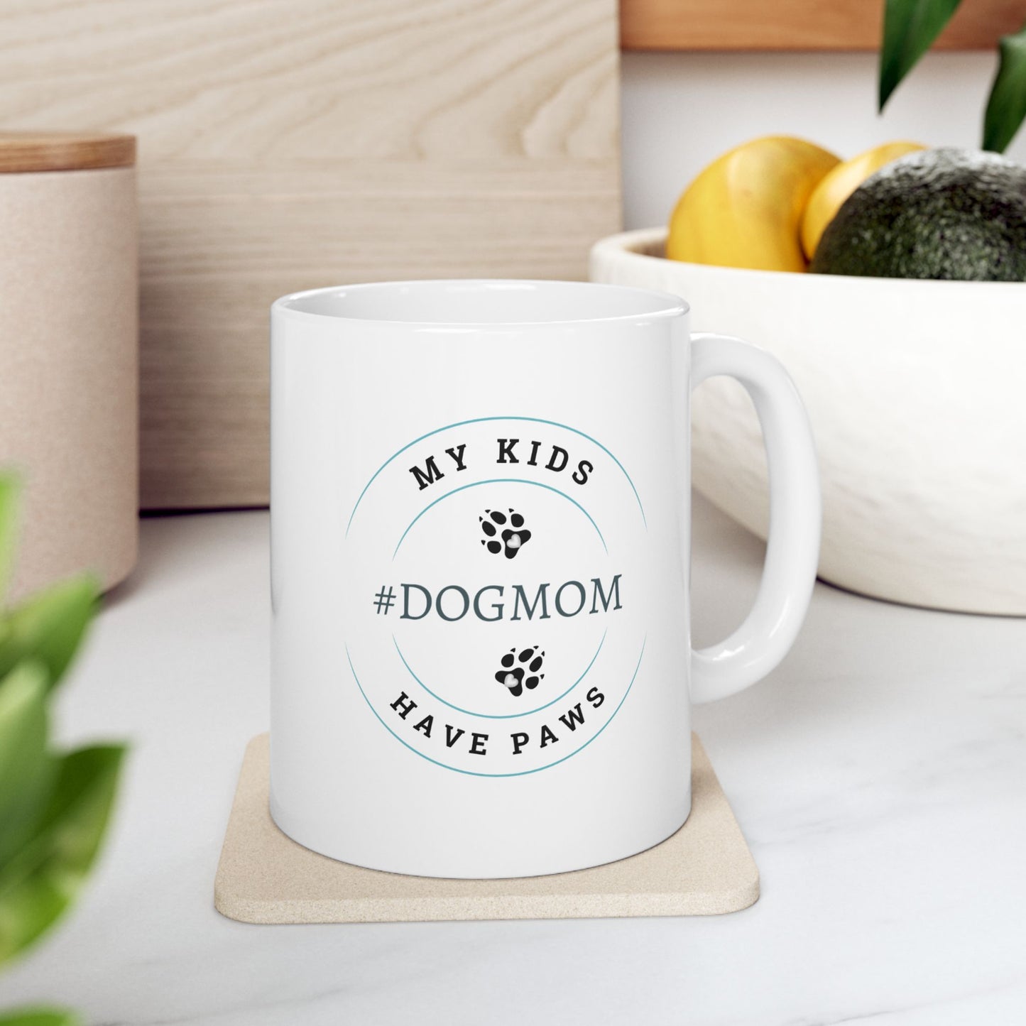#Dogmom, 11oz Ceramic Mug