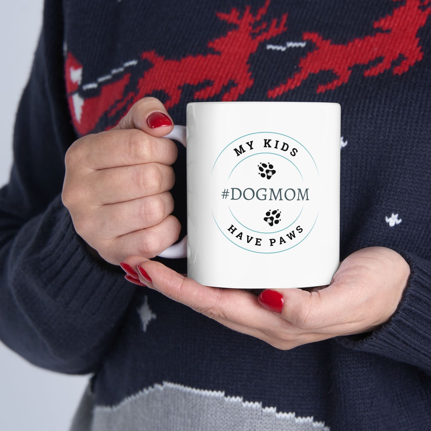 #Dogmom, 11oz Ceramic Mug