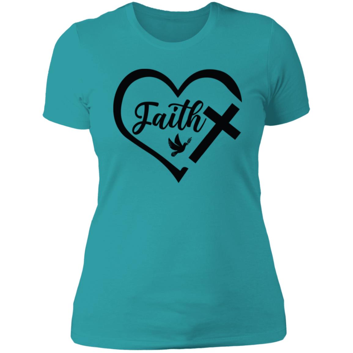 Faith Heart T-Shirt, Casual, Work Out, New Year New You