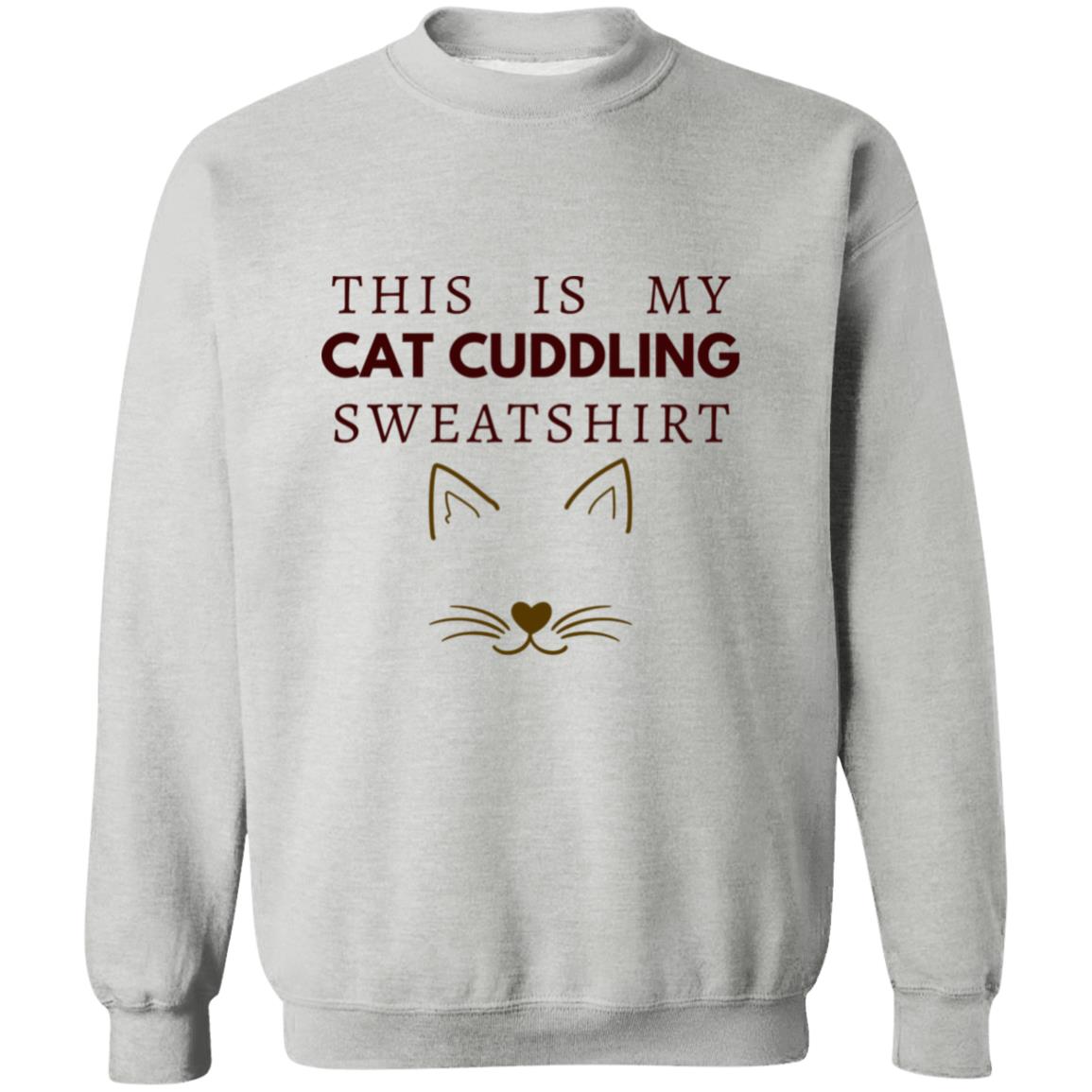 Cat Cuddling Shirt and Paw Print Leggings