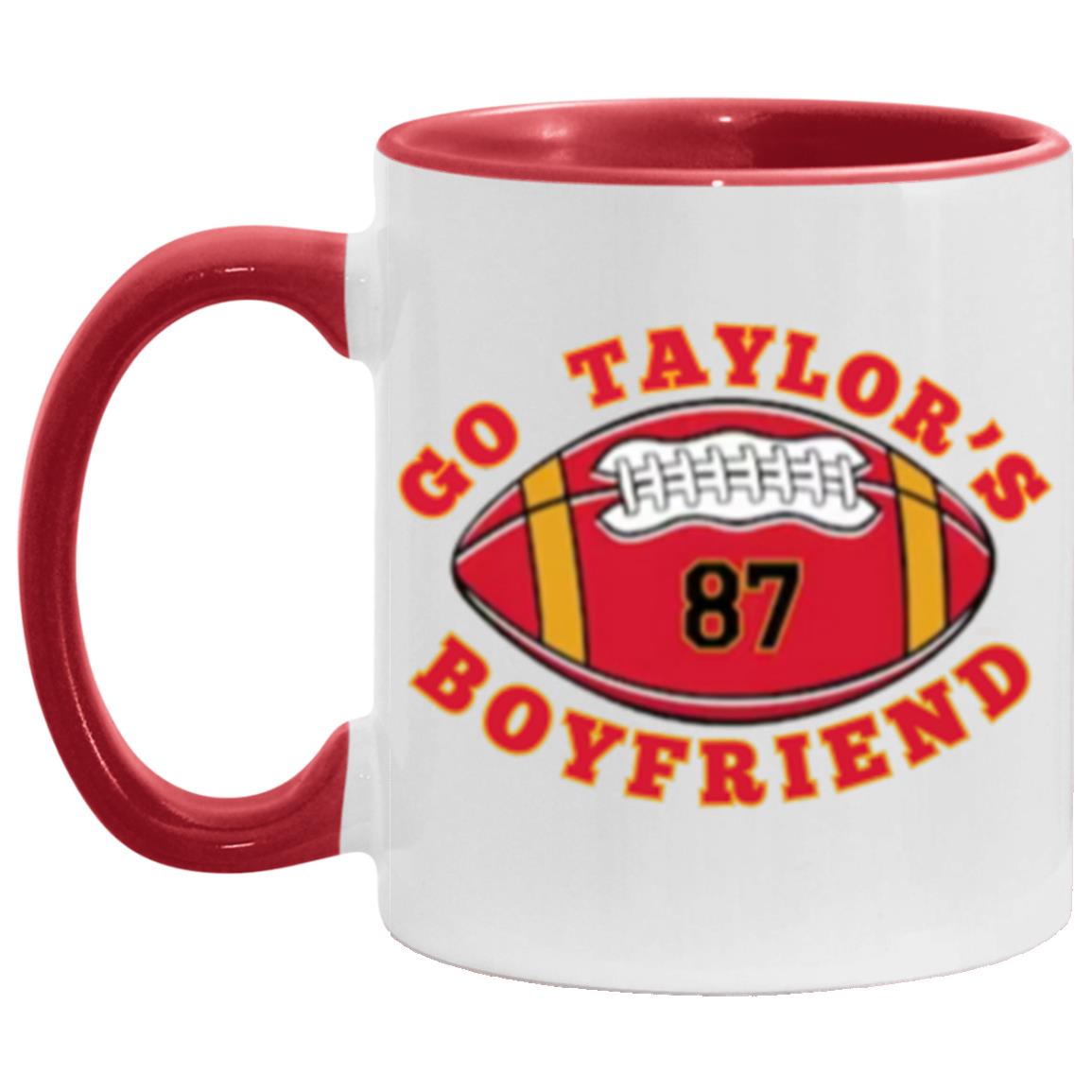 Go Taylor's Boyfriend Game Day Mug, Funny Football Mug