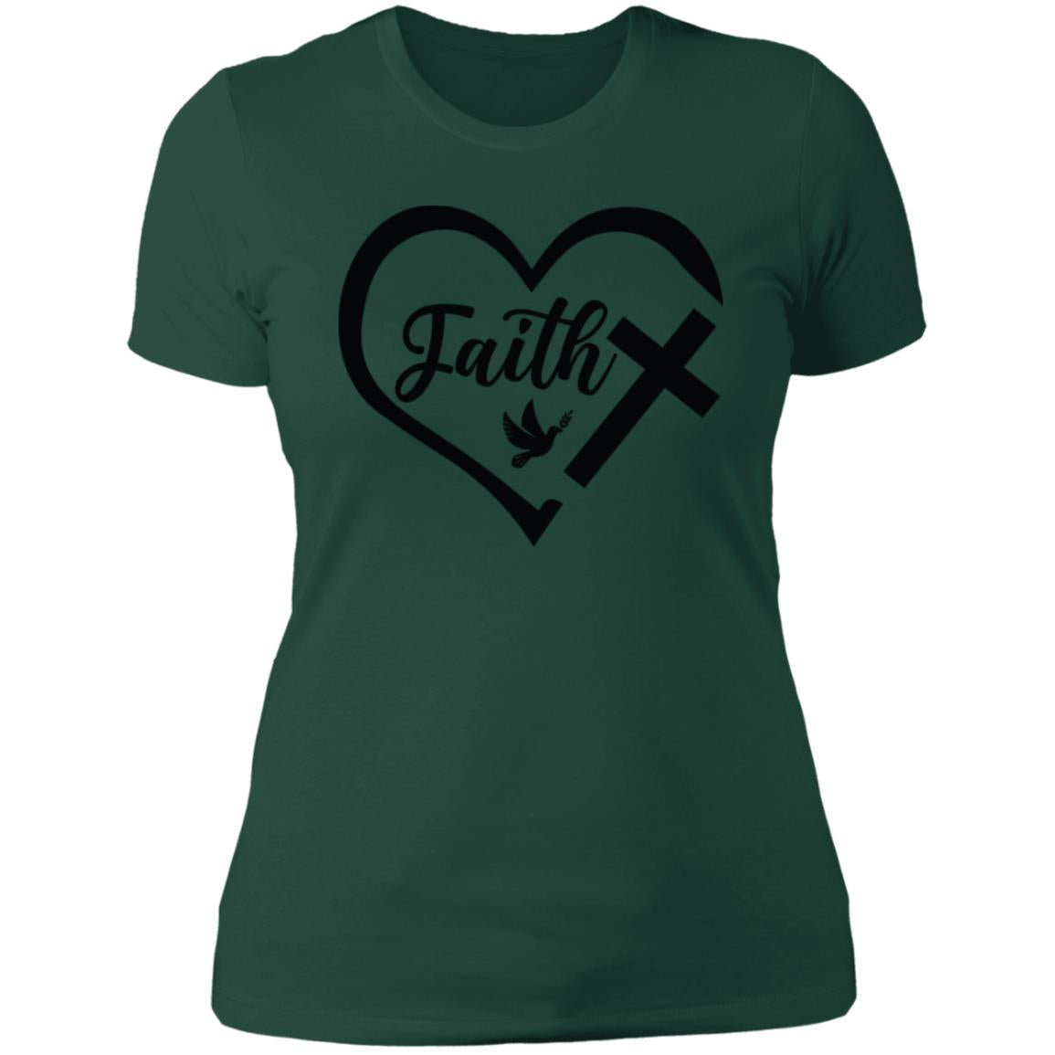 Faith Heart T-Shirt, Casual, Work Out, New Year New You