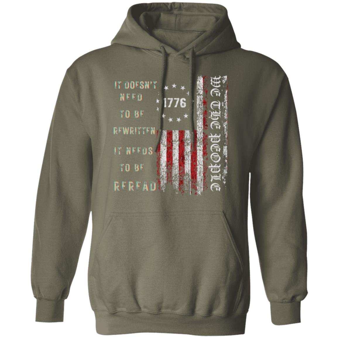 We The People Pullover Hoodie-Veterans Day