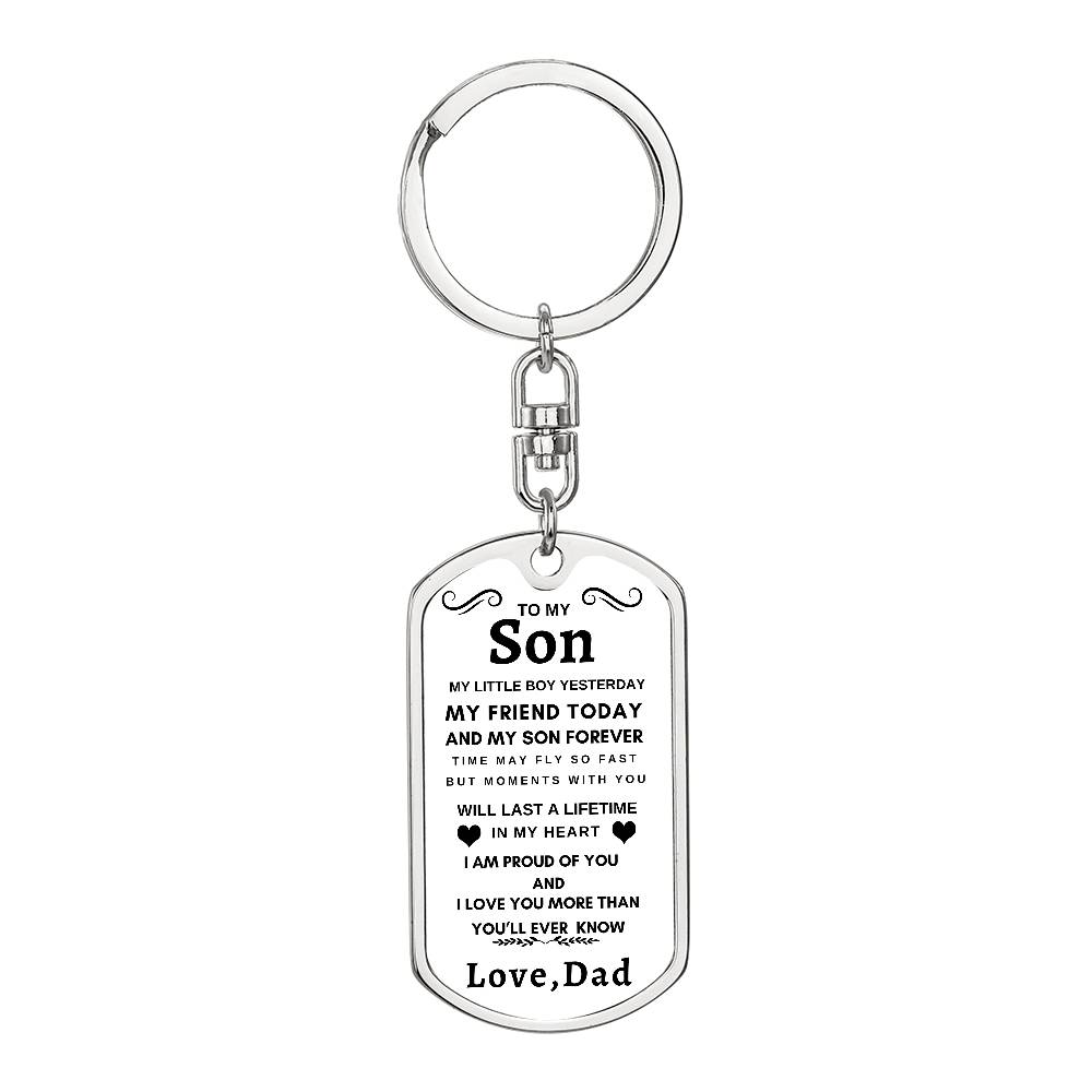 Dog Tag Key Chain