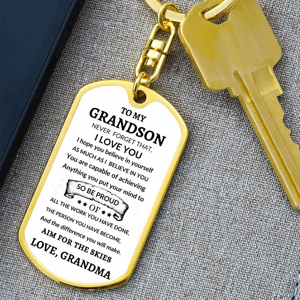 Dog Tag Key Chain