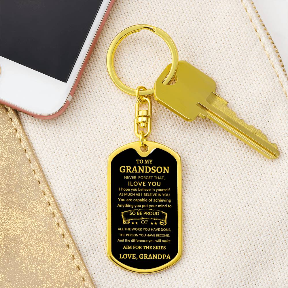 Dog Tag Key Chain