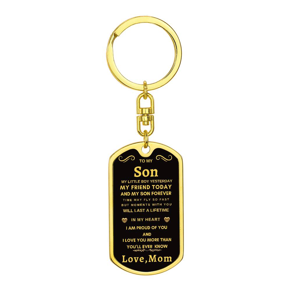 Dog Tag Key Chain