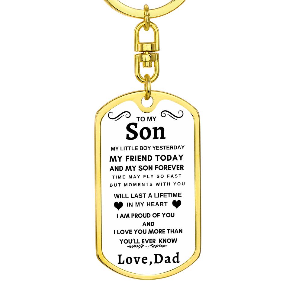Dog Tag Key Chain