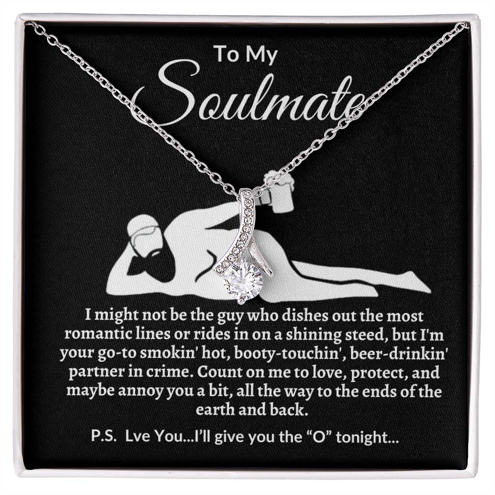Funny Soulmate Necklace-Perfect Valentine's Day, Anniversary, Birthday, Christmas gift.