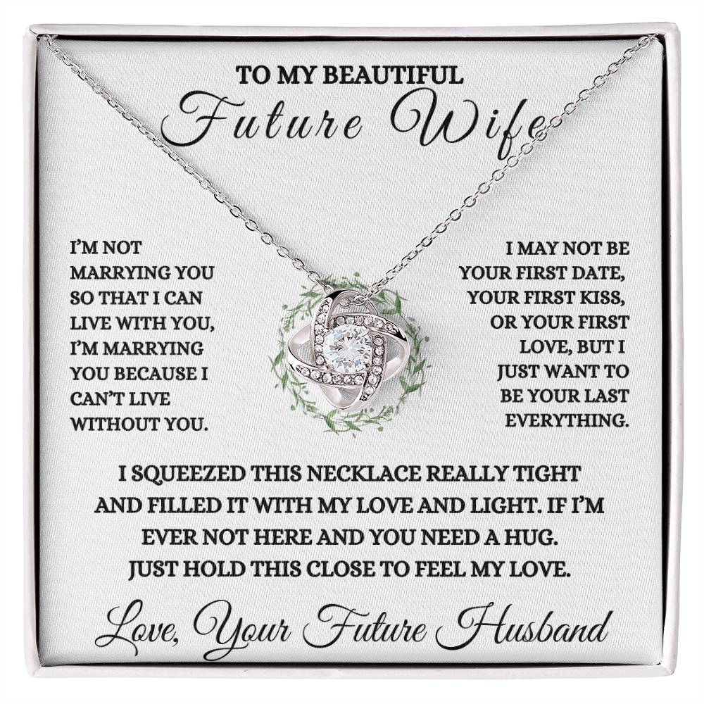 To My Future Wife Love Knot Necklace