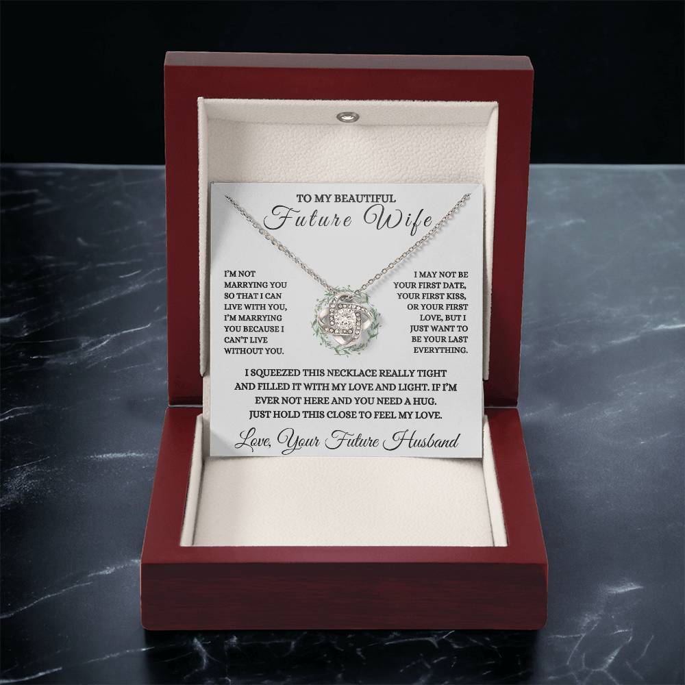 To My Future Wife Love Knot Necklace