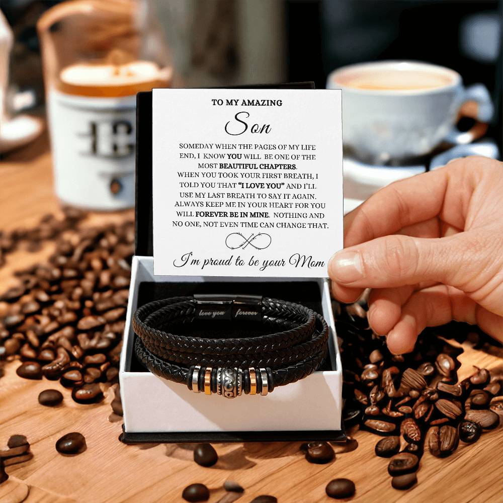 To My Son-Love you Forever Bracelet