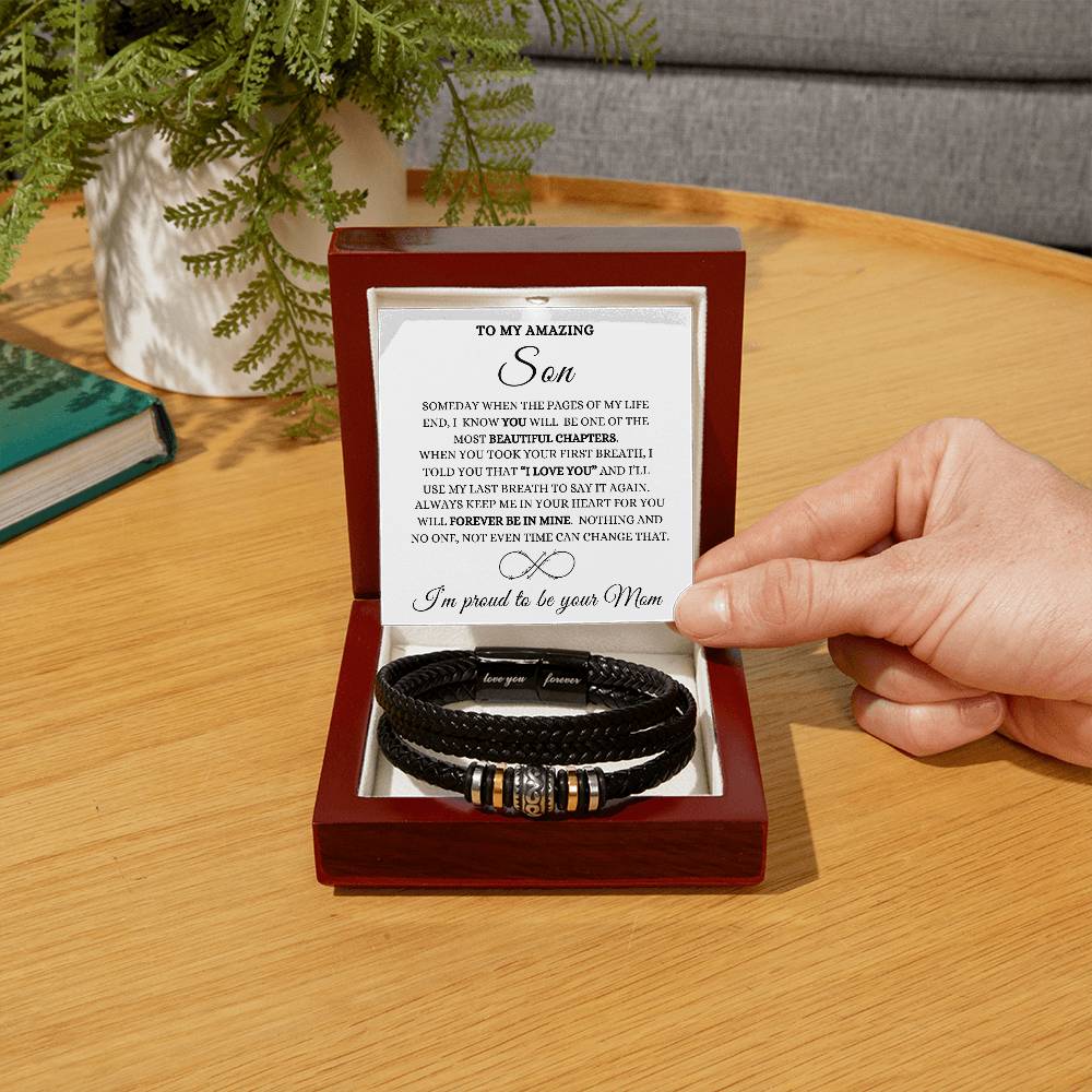 To My Son-Love you Forever Bracelet