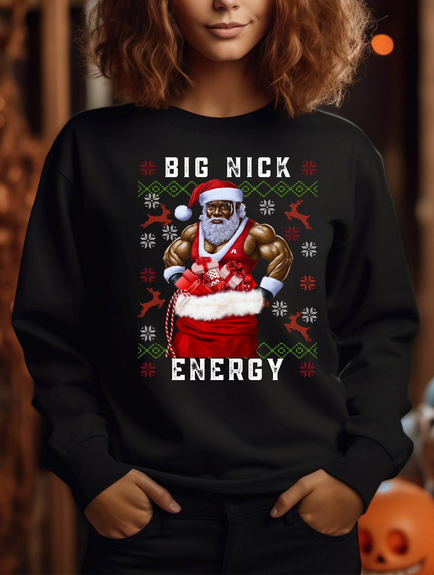 Big Nick Energy Sweatshirt, Funny Christmas Sweatshirt, Funny Holiday Shirt, Santa Humor Shirt, Christmas Sweatshirt, Merry Christmas Ugly Sweater Party Shirt