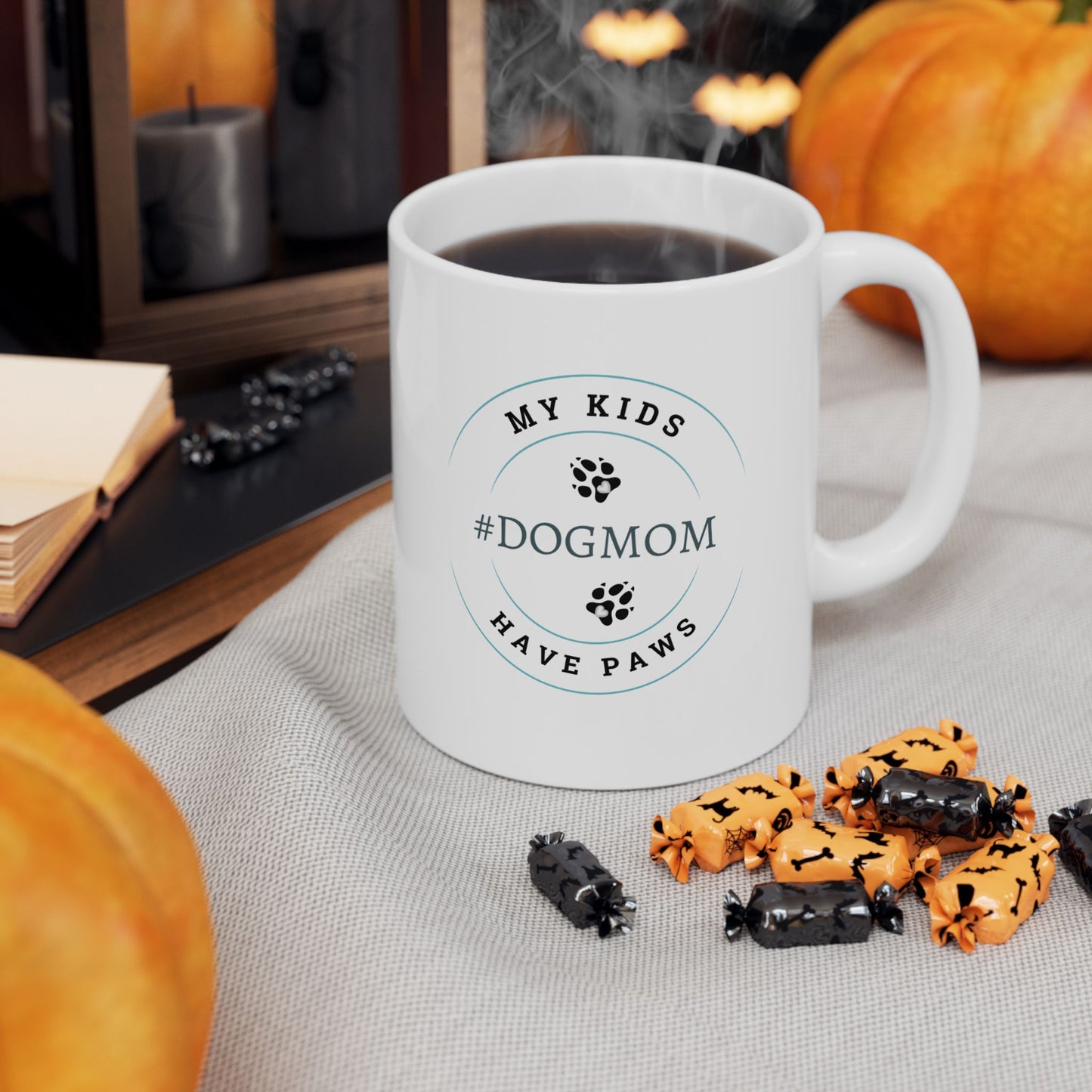 #Dogmom, 11oz Ceramic Mug
