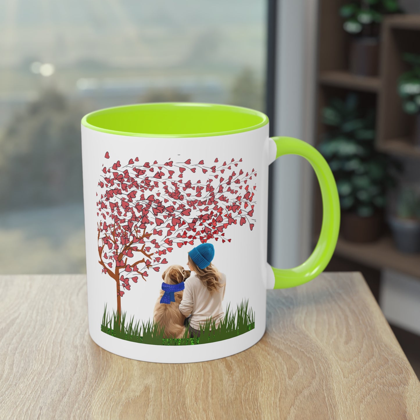 Life Is Better With A Dog Two-Tone Coffee Mug, 11oz | Gift For Dog Lovers, Valentine's Day