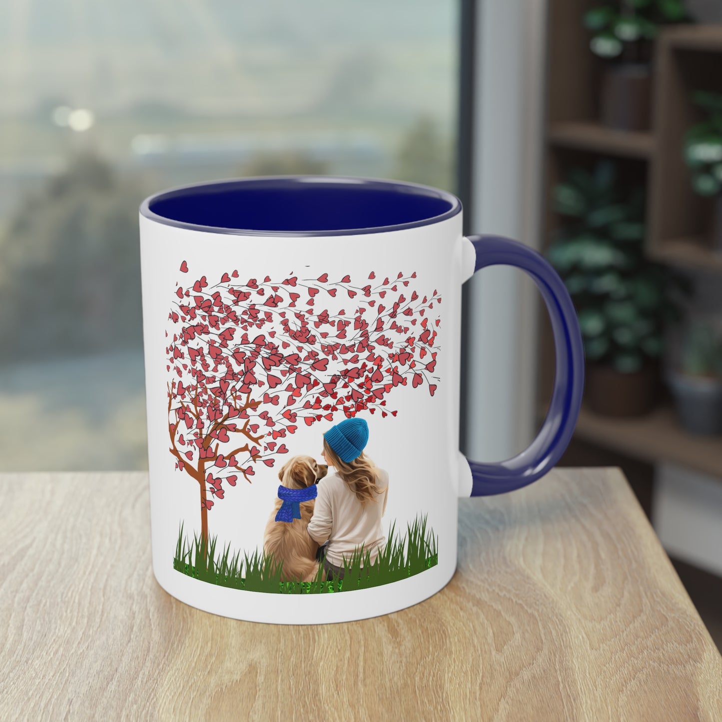 Life Is Better With A Dog Two-Tone Coffee Mug, 11oz | Gift For Dog Lovers, Valentine's Day