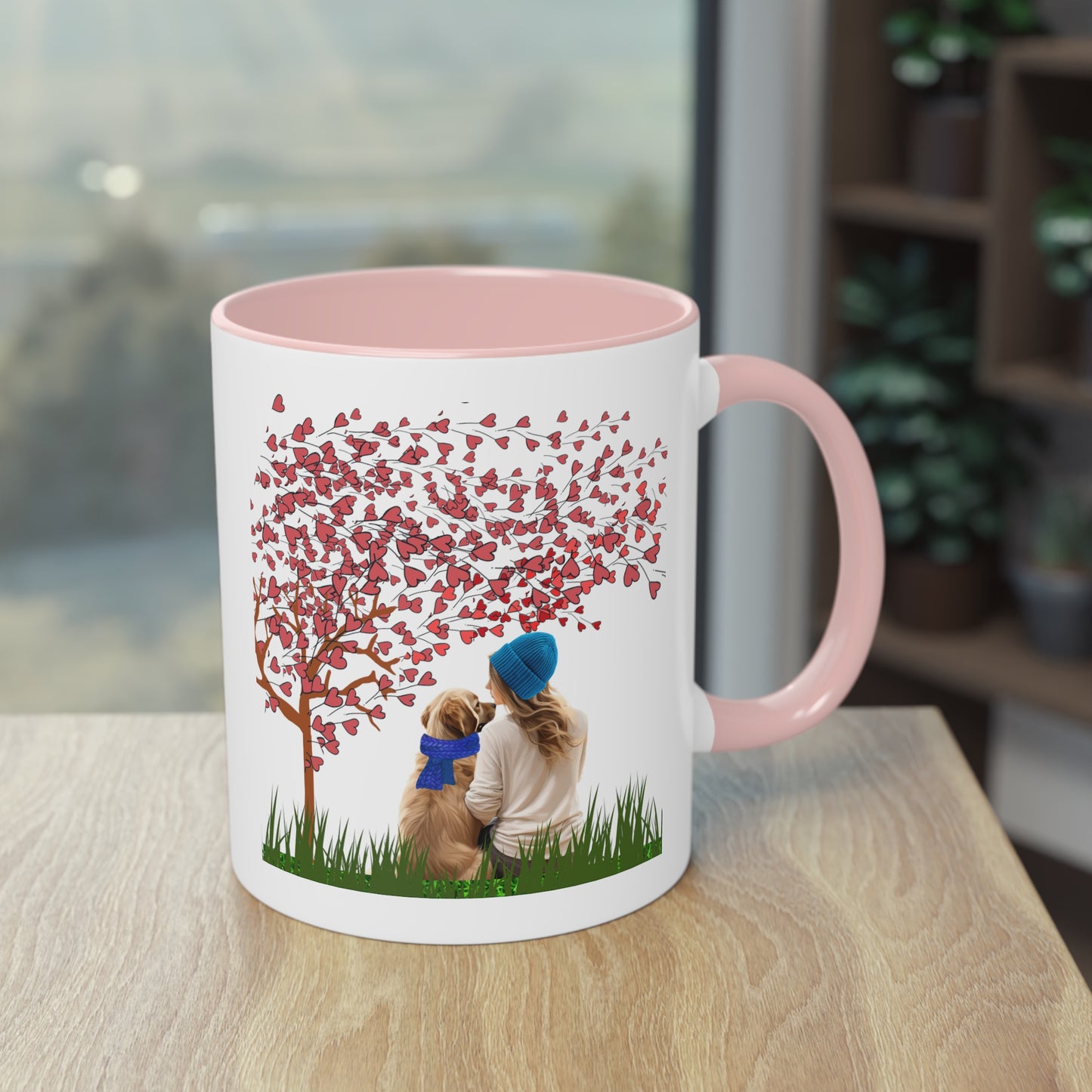 Life Is Better With A Dog Two-Tone Coffee Mug, 11oz | Gift For Dog Lovers, Valentine's Day