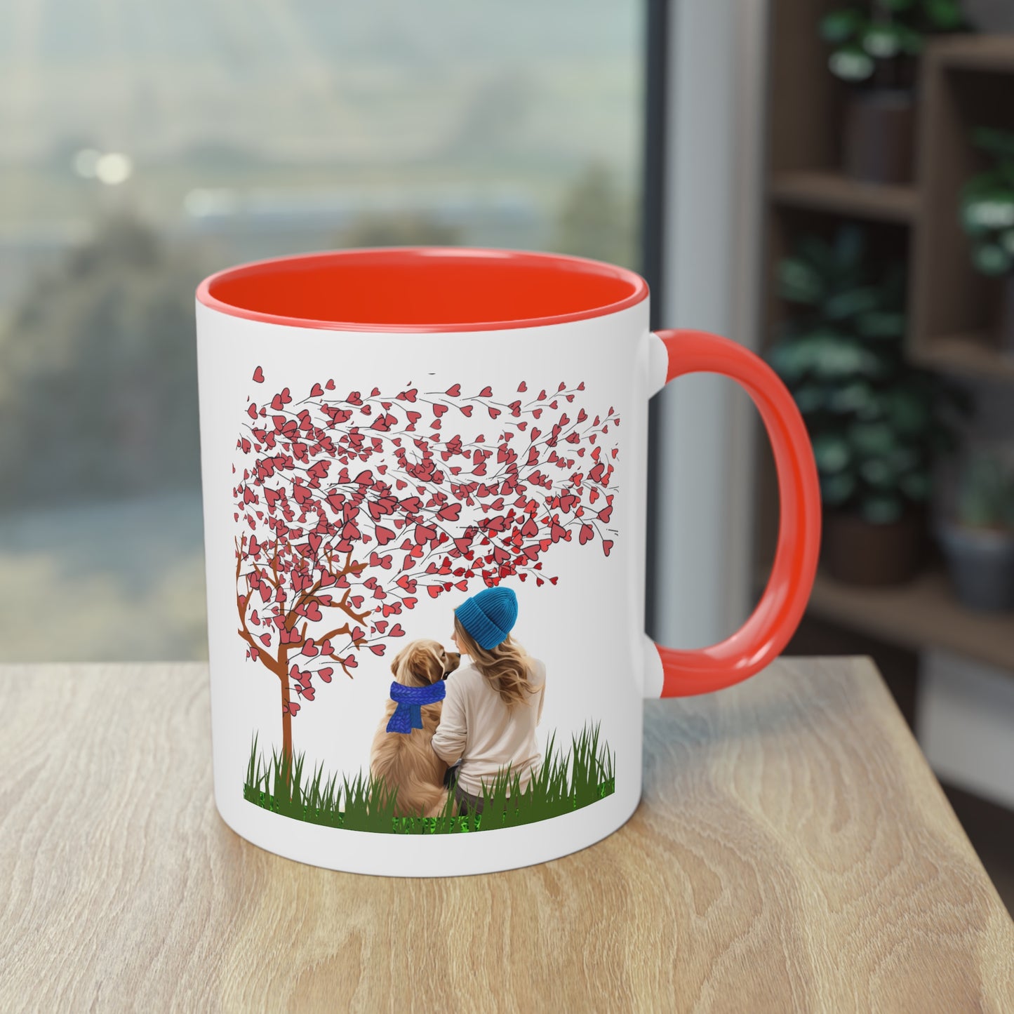 Life Is Better With A Dog Two-Tone Coffee Mug, 11oz | Gift For Dog Lovers, Valentine's Day