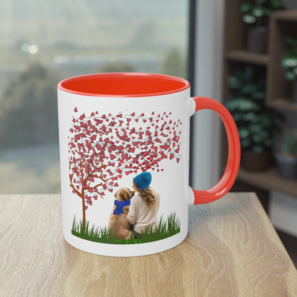 Life Is Better With A Dog Two-Tone Coffee Mug, 11oz | Gift For Dog Lovers, Valentine's Day