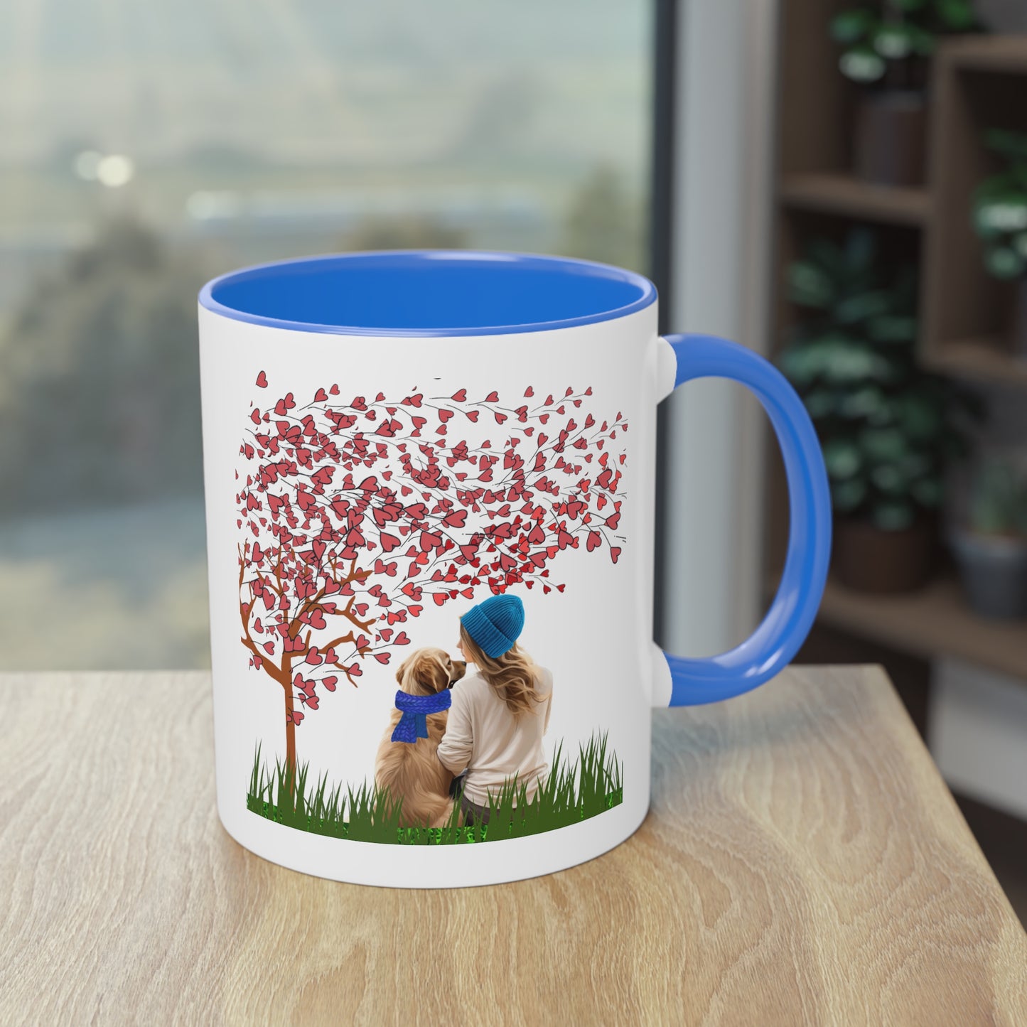 Life Is Better With A Dog Two-Tone Coffee Mug, 11oz | Gift For Dog Lovers, Valentine's Day