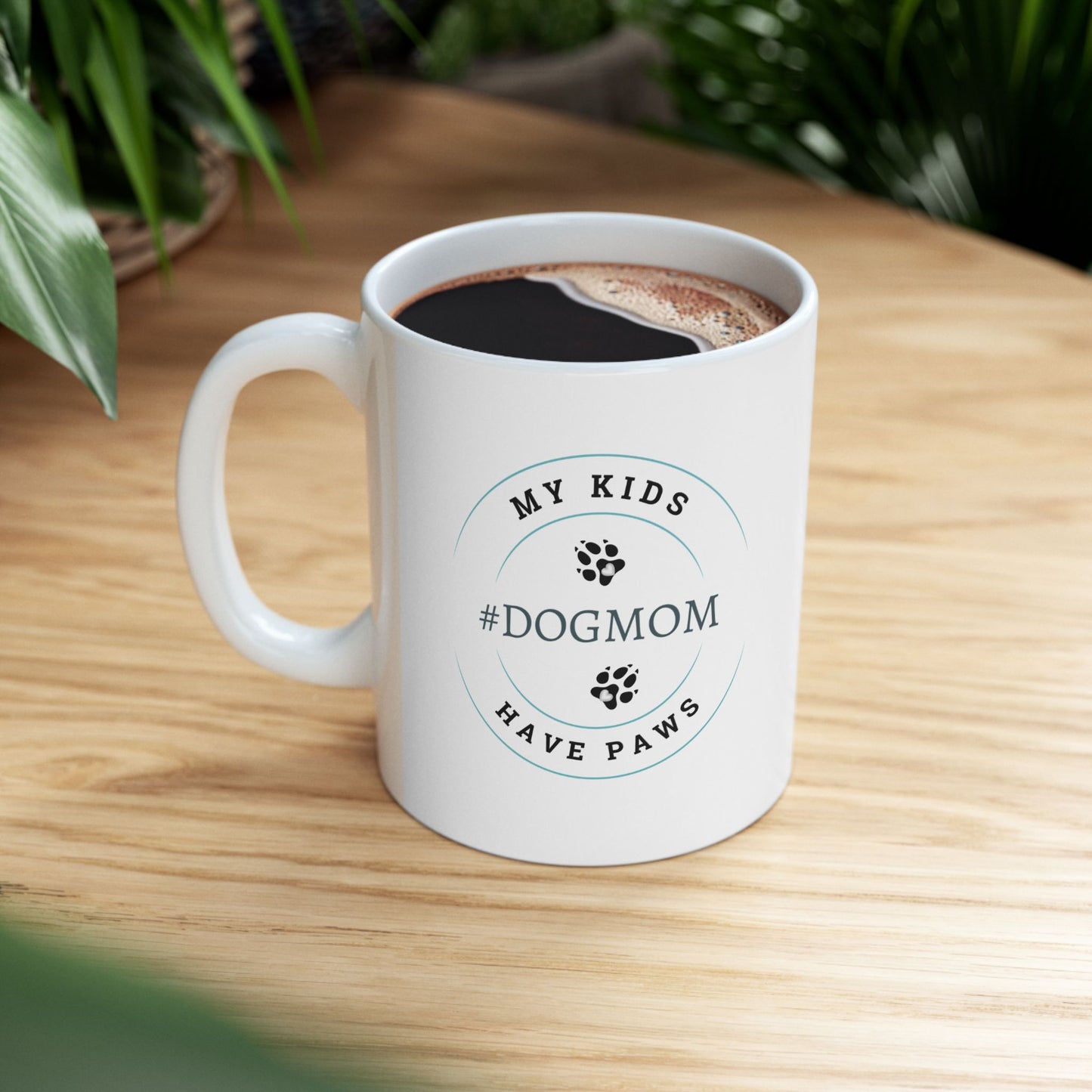 #Dogmom, 11oz Ceramic Mug