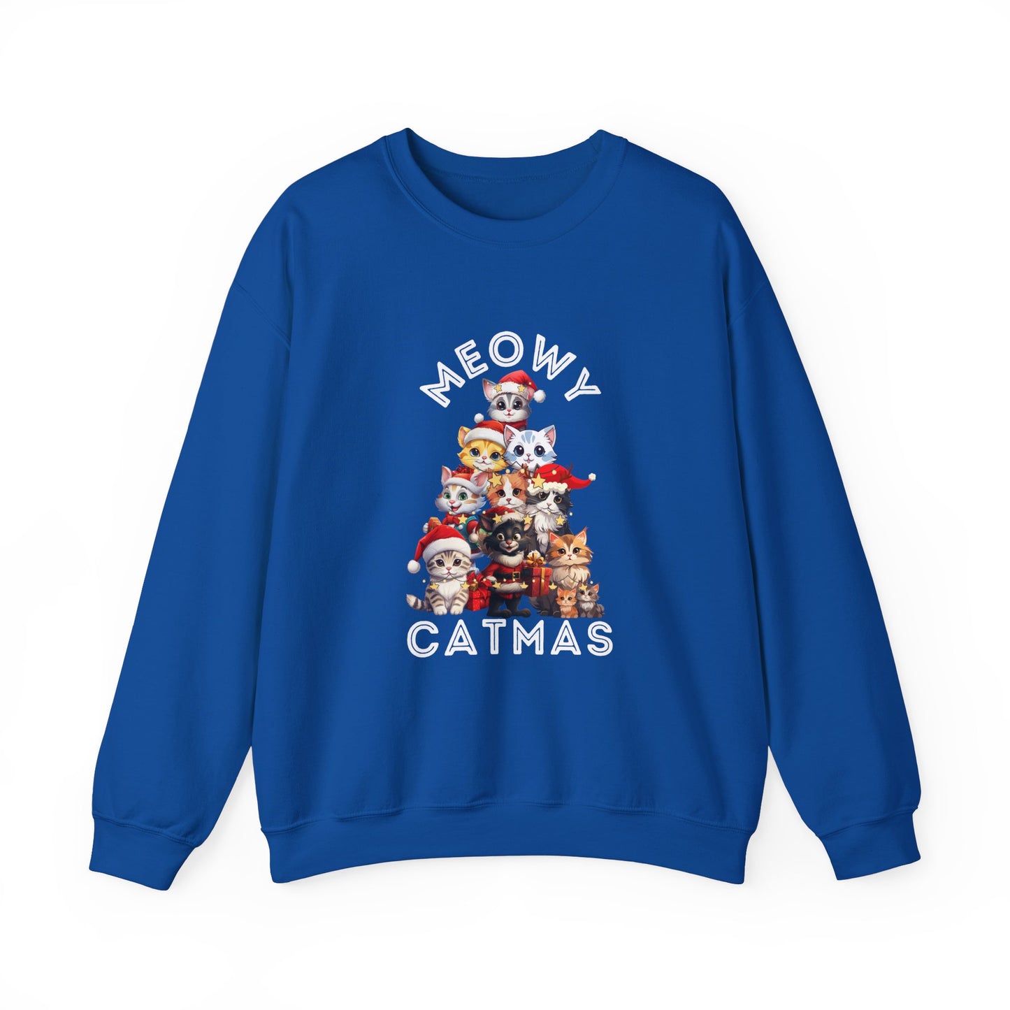 Meowy Catmas Christmas Cats Crewneck Sweatshirt