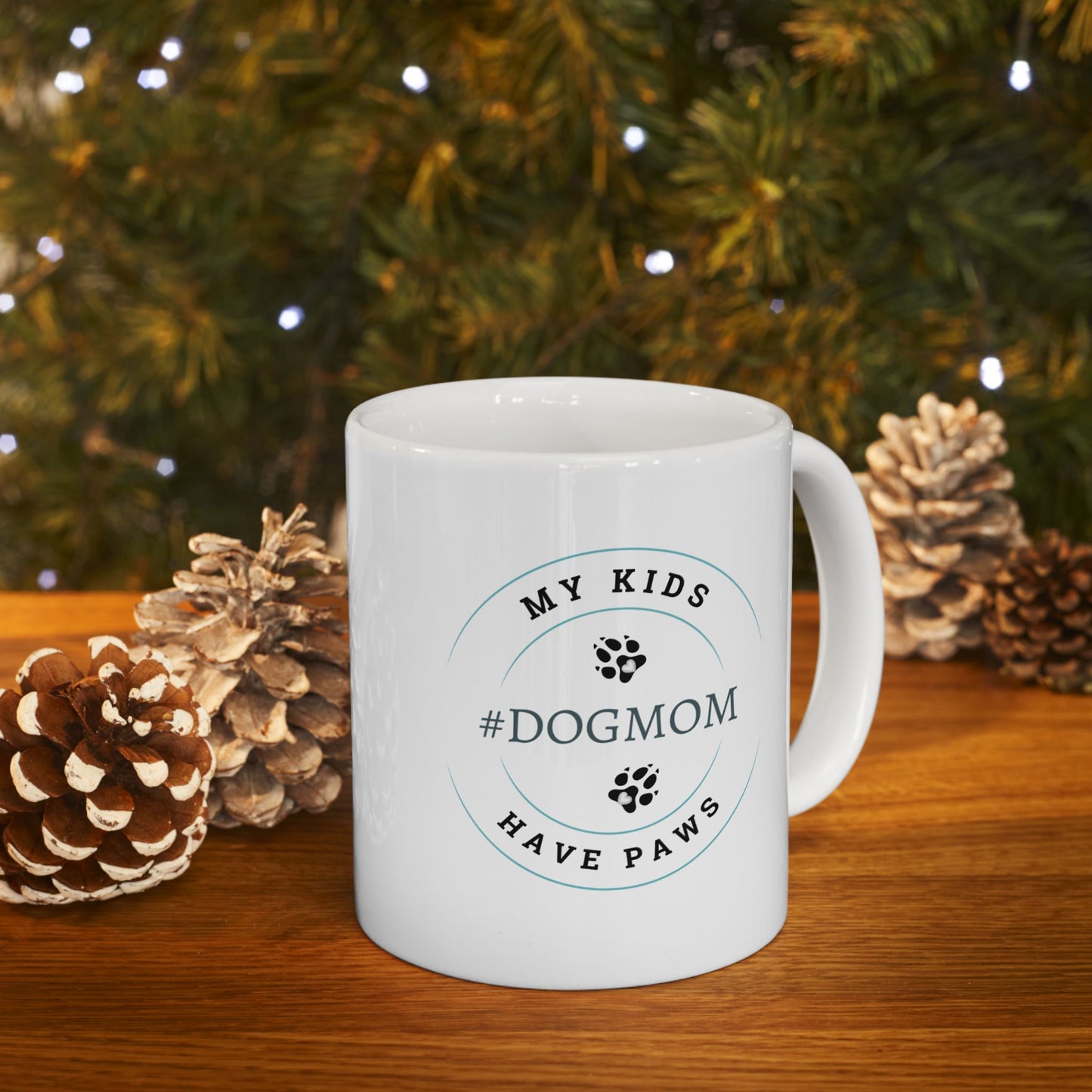 #Dogmom, 11oz Ceramic Mug