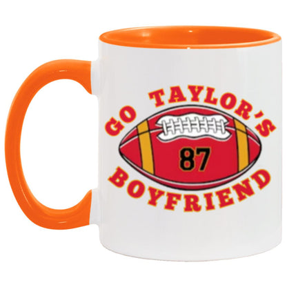 Go Taylor's Boyfriend Game Day Mug, Funny Football Mug