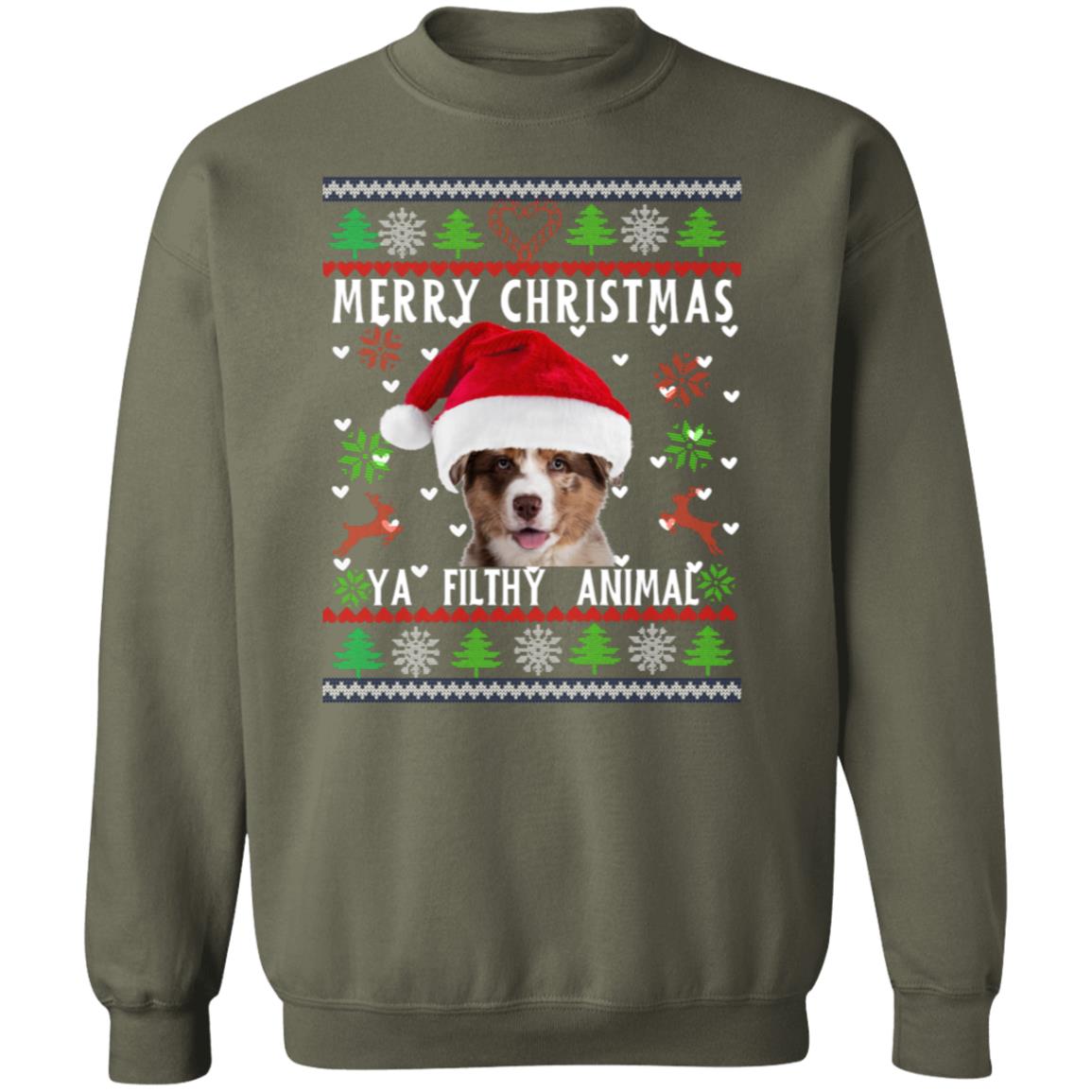 Merry Christmas Ya Filthy Animal Ugly Christmas Sweater Funny Xmas Sweater Gift  For Niece,  Nephew, Cousin