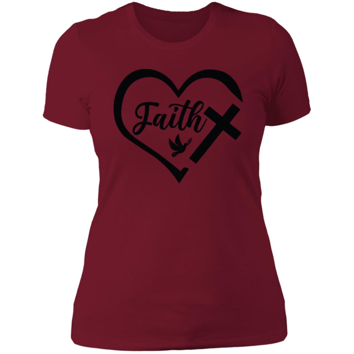 Faith Heart T-Shirt, Casual, Work Out, New Year New You