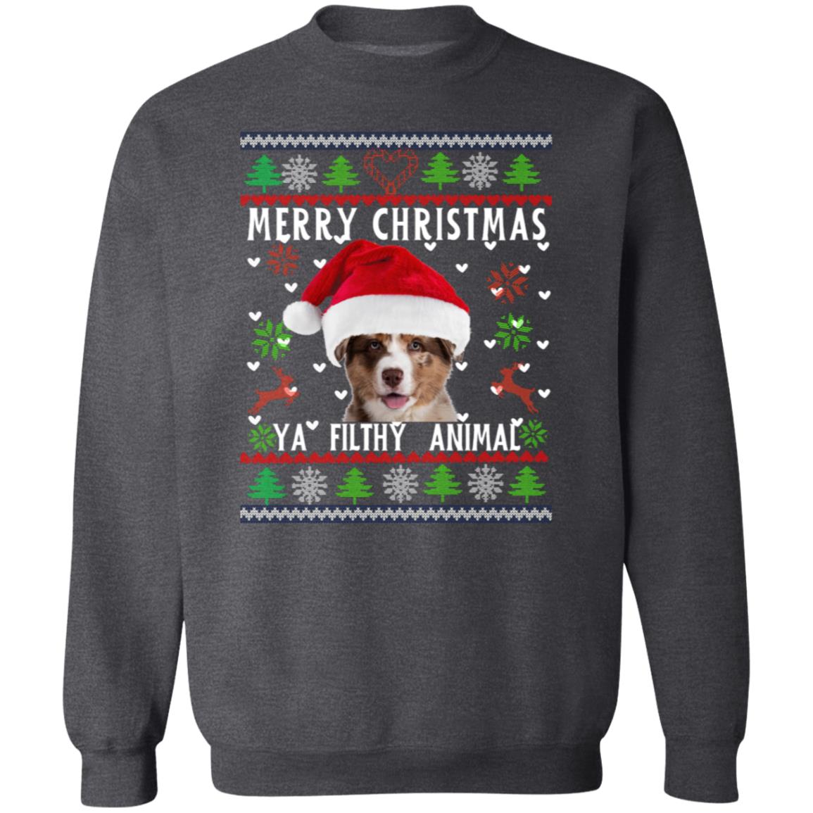 Merry Christmas Ya Filthy Animal Ugly Christmas Sweater Funny Xmas Sweater Gift  For Niece,  Nephew, Cousin