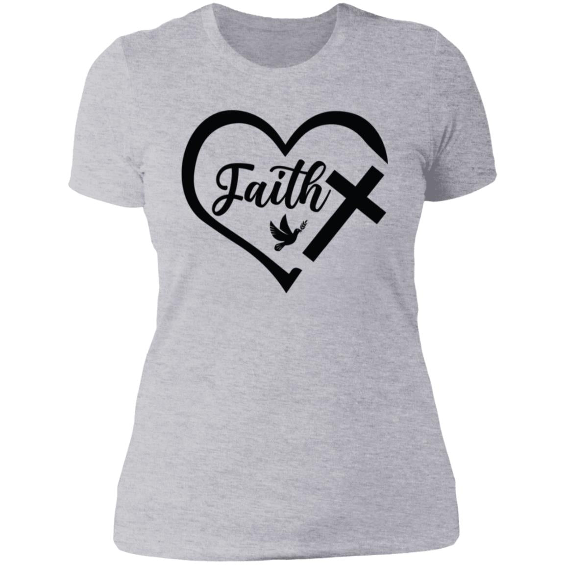 Faith Heart T-Shirt, Casual, Work Out, New Year New You