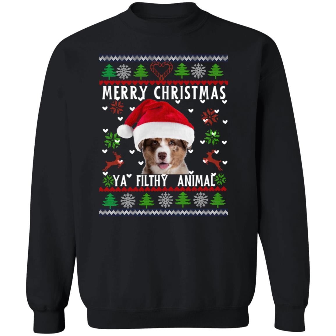 Merry Christmas Ya Filthy Animal Ugly Christmas Sweater Funny Xmas Sweater Gift  For Niece,  Nephew, Cousin