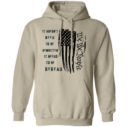 It Needs To Be Reread-Veterans Day Hooded Sweatshirt