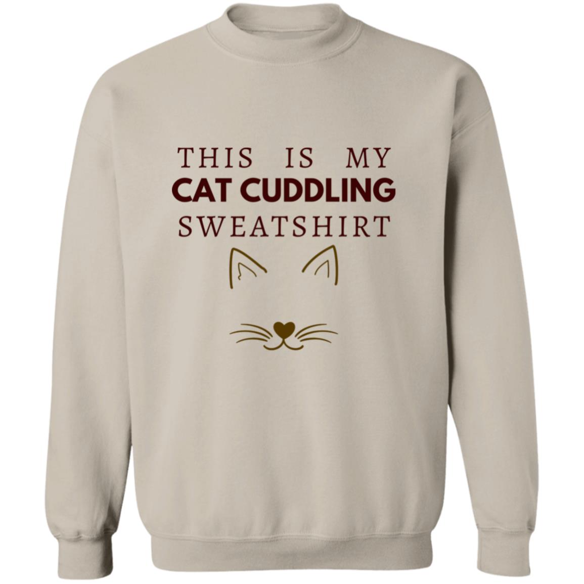 Cat Cuddling Shirt and Paw Print Leggings