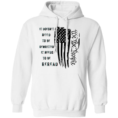 It Needs To Be Reread-Veterans Day Hooded Sweatshirt