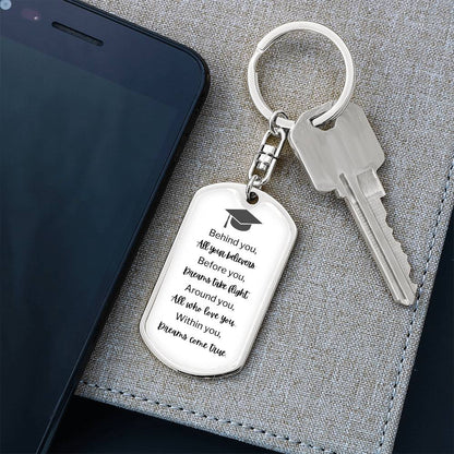 Graduation Key Chain Dog Tag