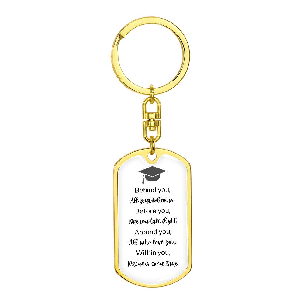 Graduation Key Chain Dog Tag