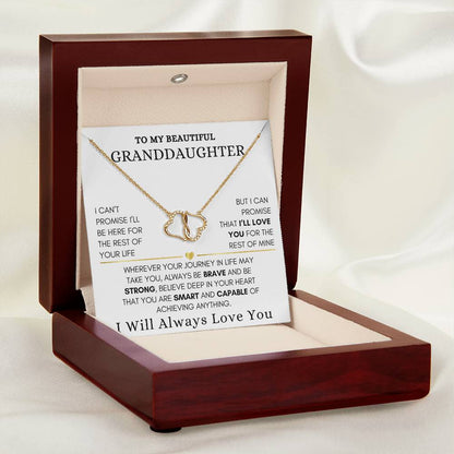 To My Granddaughter Everlasting Love Necklace