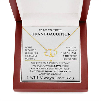 To My Granddaughter Everlasting Love Necklace