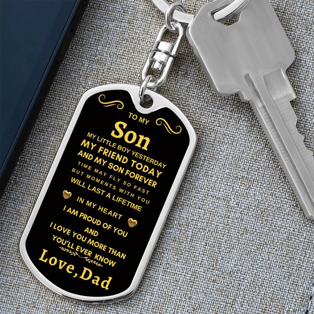 Dog Tag Key Chain