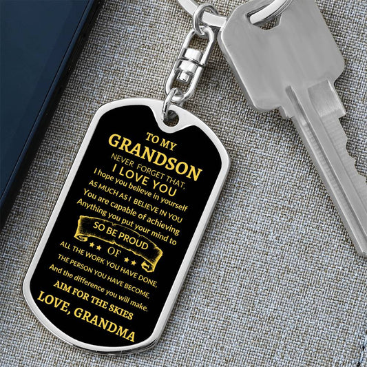 Dog Tag Key Chain