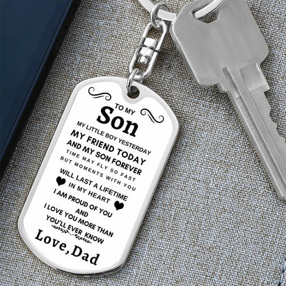 Dog Tag Key Chain
