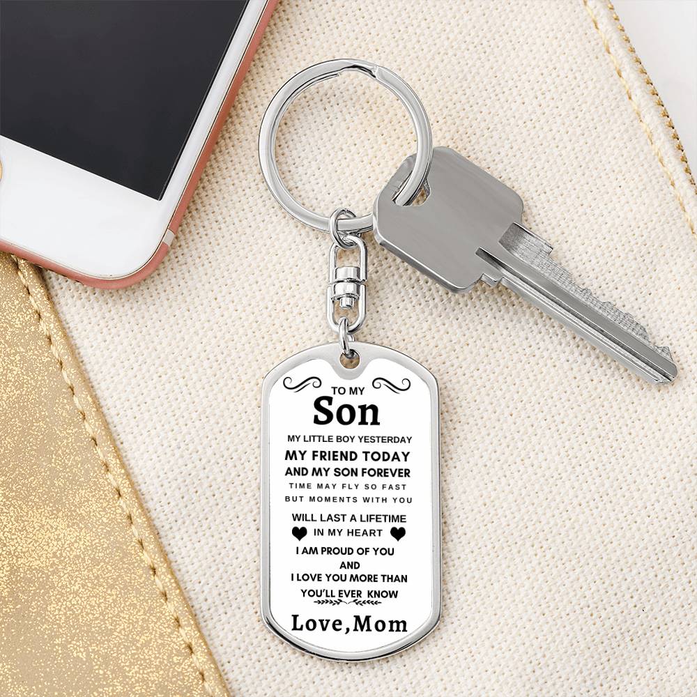 Dog Tag Key Chain