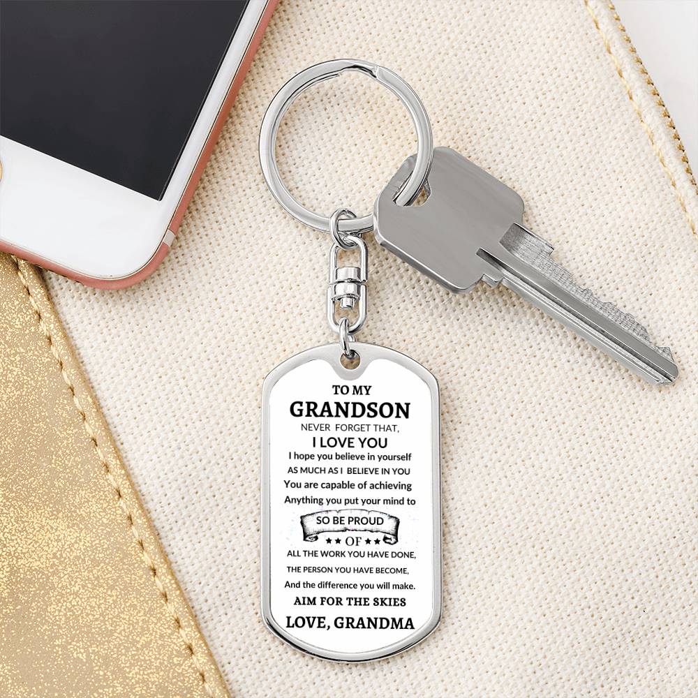 Dog Tag Key Chain